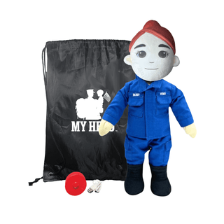 My Hero™ Coast Guard Doll | Custom Recordable Plush Female Fair Red