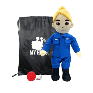 My Hero™ Coast Guard Doll | Custom Recordable Plush Female Fair Blonde