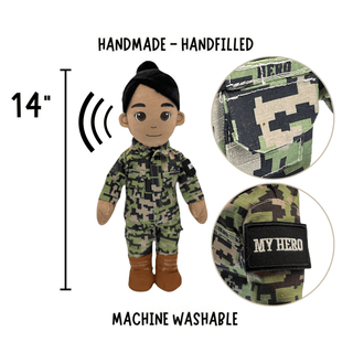 My Hero™ Daddy Doll Navy Sailor | Custom Recordable Plush