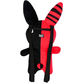 Bunny Plush Backpack 20" (Red/Black) - Plushie Depot