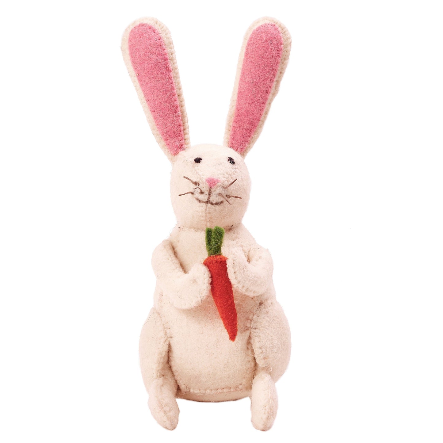 Easter Bunny in Hand Felted Wool Easter - Plushie Depot