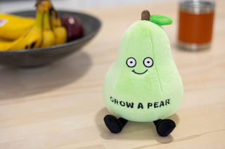 Punchkins - Funny Pear Plushie, Novelty Gift Perfect for Friends Plushie Depot