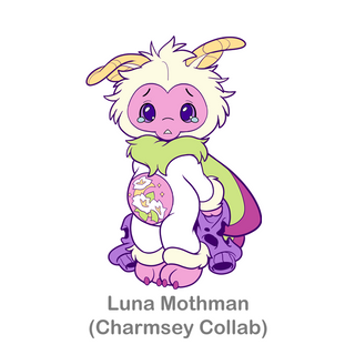 Medium Enamel Pins Luna Mothman (Charmsey Collab)