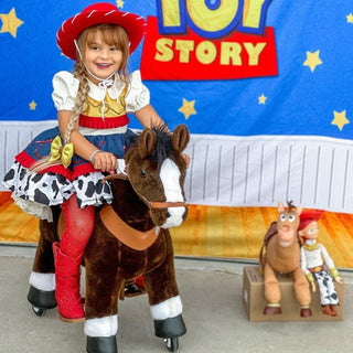 Cheval à enfourcher modèle U, 3 à 5 ans, chocolat