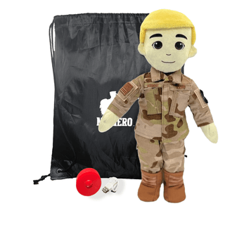 My Hero™ Daddy Doll Air Force | Custom Recordable Plush Male Fair Blonde