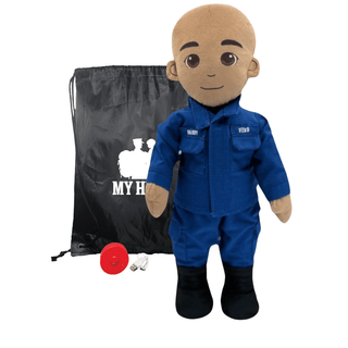 My Hero™ Coast Guard Doll | Custom Recordable Plush Male Tan Bald