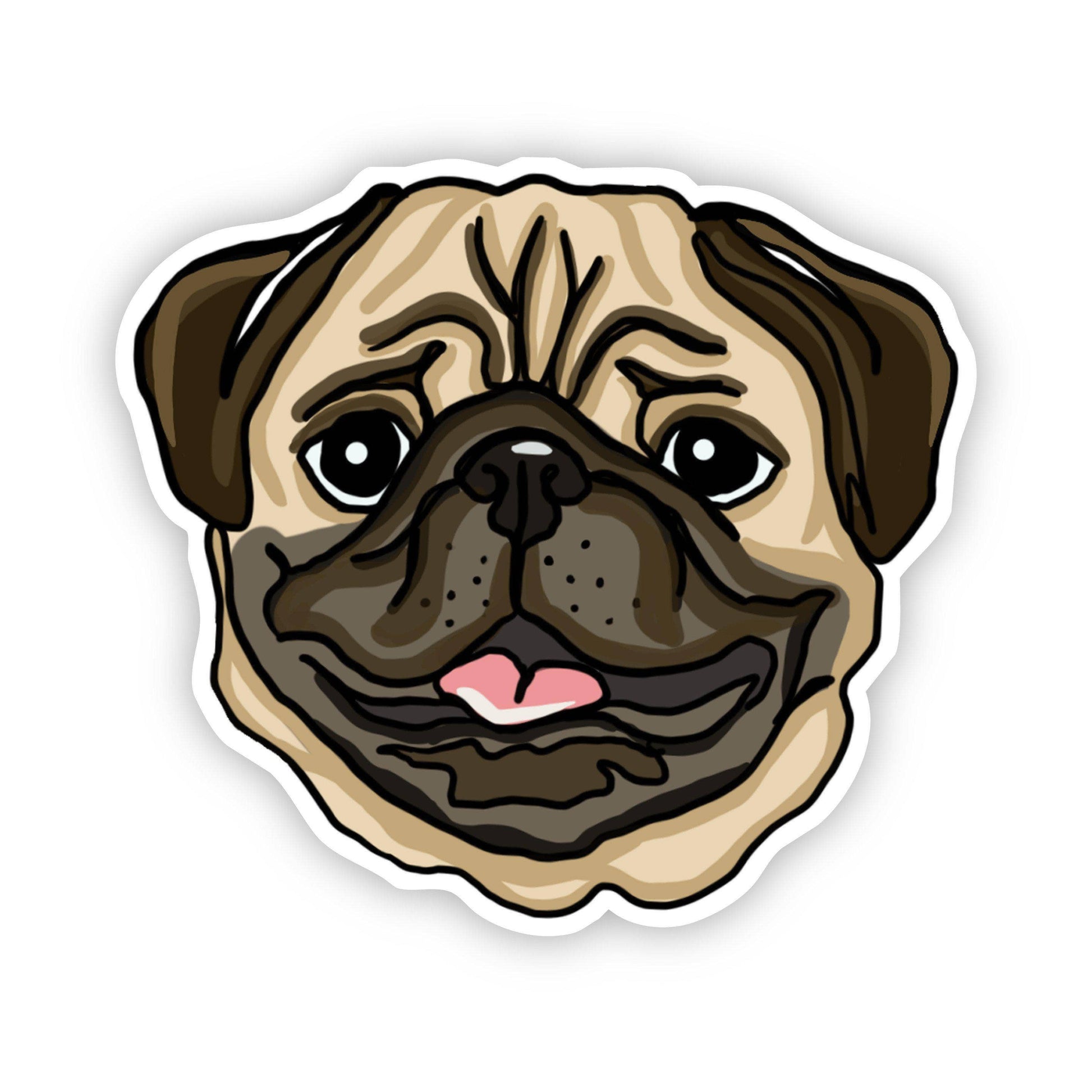 Pug Dog Sticker Sticker - Plushie Depot