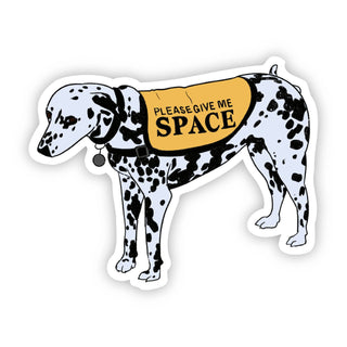 Please Give Me Space Dalmatian Sticker Plushie Depot