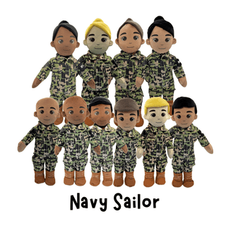 My Hero™ Daddy Doll Navy Sailor | Custom Recordable Plush