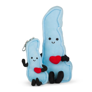 Delaware Bag Charm Mini Plush – 4-Inch Travel Accessory | Stuffed States USA