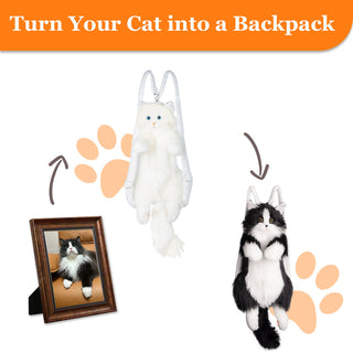 Creative Cat Backpacks-Wearable Fashion Companion Cats Custom Backpack By Photos