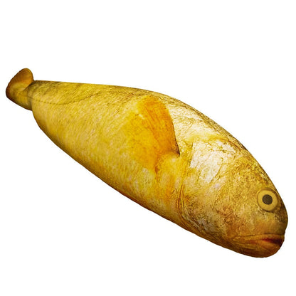 Giant Yellow Croaker Fish Plush Toy Yellow Stuffed Animals Plushie Depot