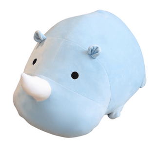 Kawaii Blue Rhino Plushie - Plushie Depot