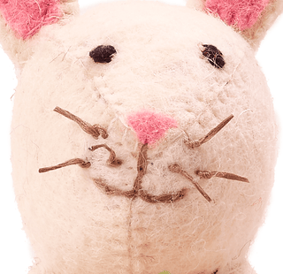 Easter Bunny Hand Felted Wool Arcadia Home