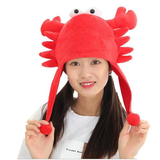 Quirky Crab Plush Hat - Plushie Depot
