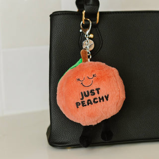 Punchkins - Plush Bag Charm Cute Just Peachy Soft Toy Funny Gift Animal