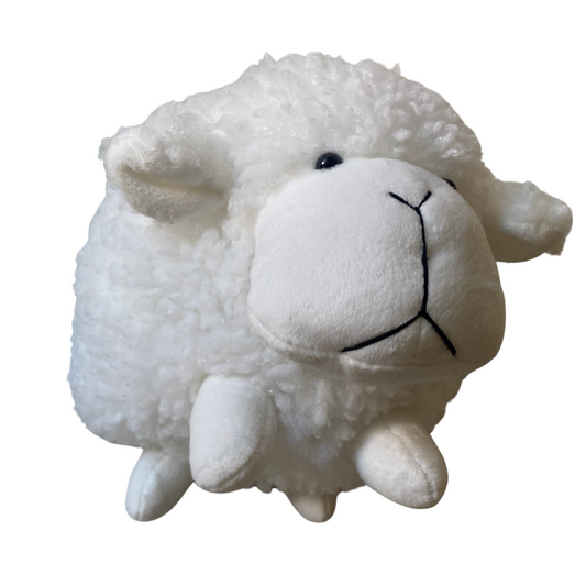Sleepy Time Sheep Plushie 15" White Stuffed Animals - Plushie Depot
