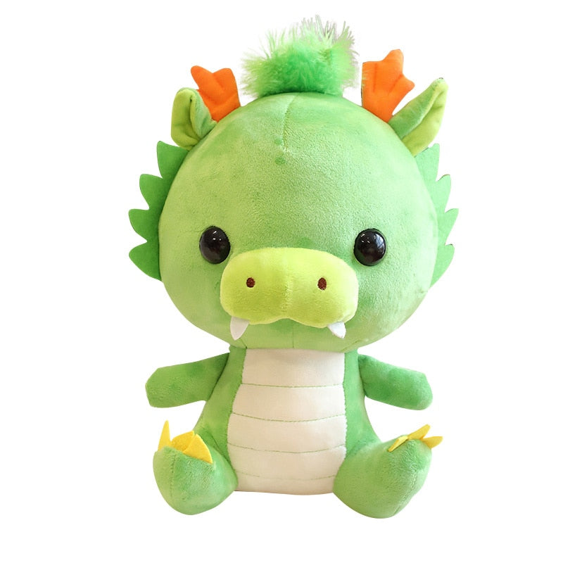 Cute Green Dragon Plushie Light Green Stuffed Animals - Plushie Depot