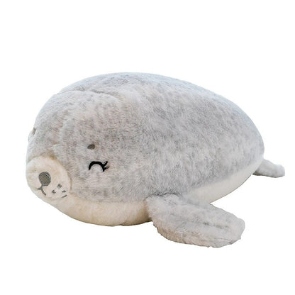 Seal-a-Hug Plushie Gray Stuffed Animals - Plushie Depot