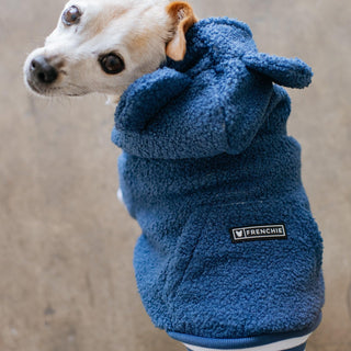 Frenchie Dog Hoodie - Blue Teddy