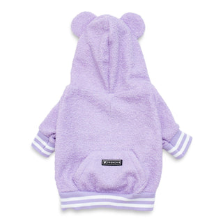 Frenchie Dog Hoodie - Purple Teddy | Plushie Depot