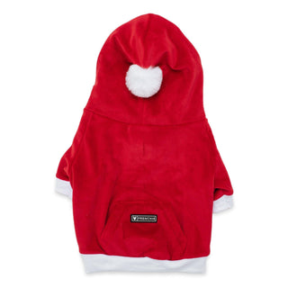 Frenchie Dog Hoodie - Red Santa