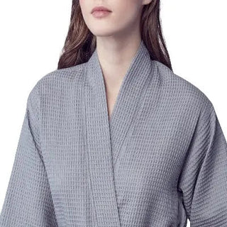 Knee-Length Waffle Robe for Women