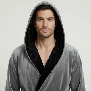 Men’s Robe with Hood – Ultra-Soft Plush Comfort for Everyday Use