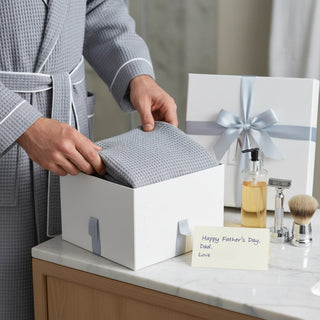 Premium Waffle Piping Robe for Men