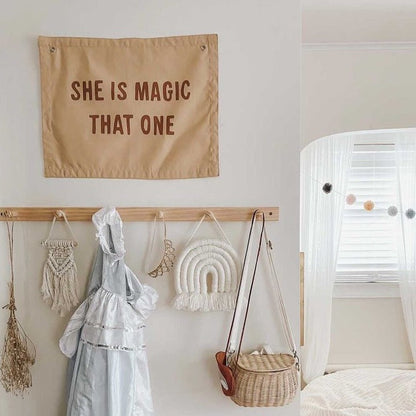 she is magic banner Wall Hanging - Plushie Depot