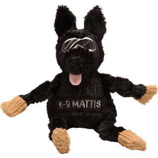 HuggleCause™, Project K-9 Hero, K-9 Mattis Knottie® Plush Dog Toy, Large