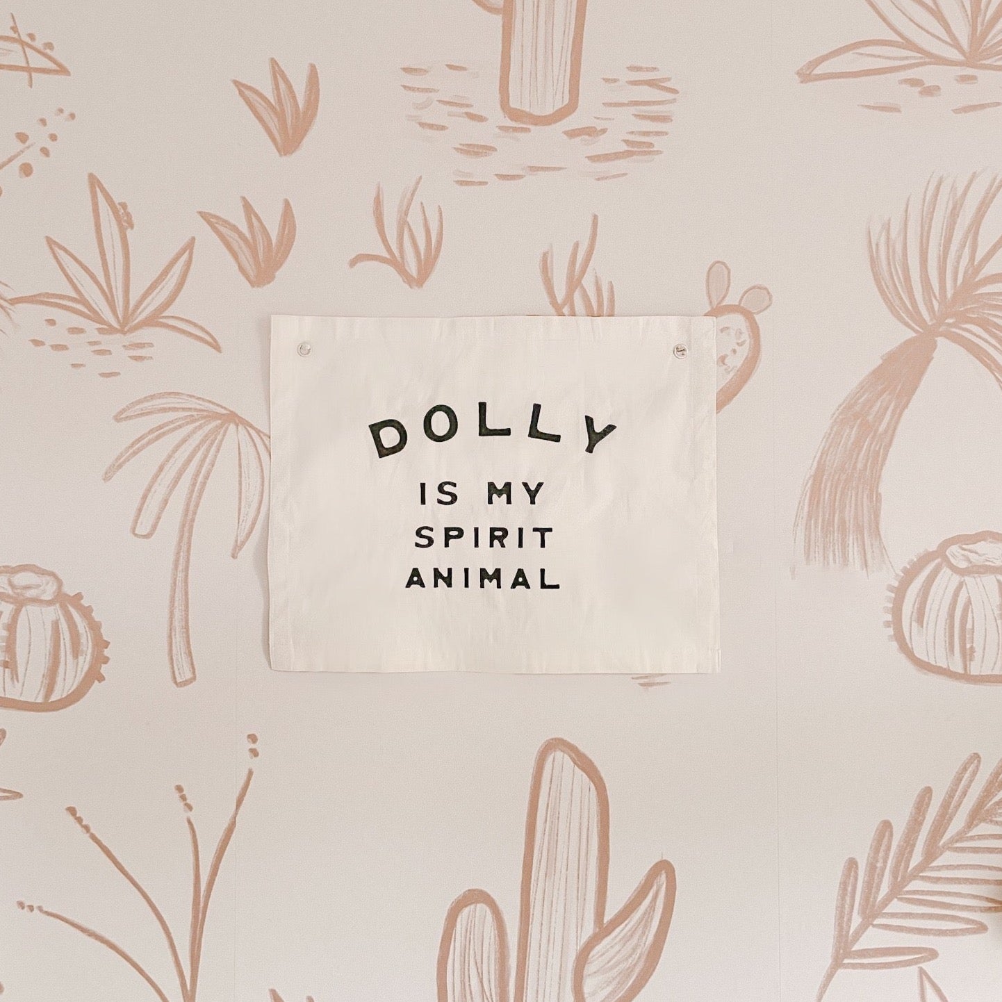 dolly is my spirit animal banner Wall Hanging - Plushie Depot