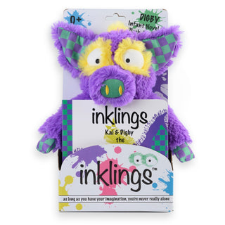 Inklings Baby Digby Plush Toy & Board Book Gift Set - Sensory Stuffed Animal | Unique Baby Gift | Ages 0+