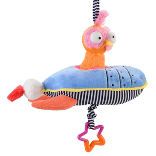 Inklings Baby Ollie the Oddball Oddbird Rocket Ship Musical Pull Toy - Sensory Baby Activity - Ages 0-12 months