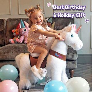 Model U® Unicorn Ride-On Toy Age 3–4 – White