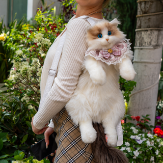 Chongker Cat Backpacks Plushie-Wearable Fashion Companion Cats Ragdoll Backpack