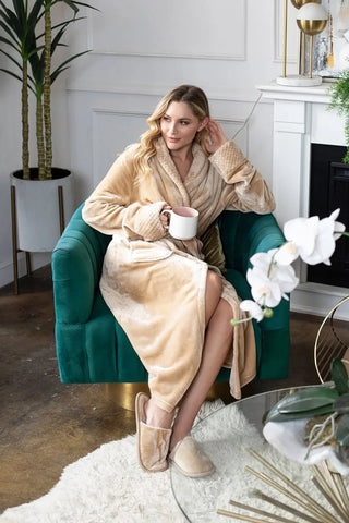 Peignoir en polaire ultra doux pour femme