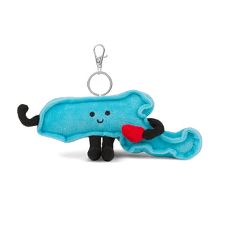 Massachusetts Bag Charm Mini Plush – 4-Inch Travel Accessory | Stuffed States USA"