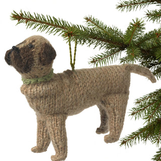Mastiff Dog Hand Knit Christmas Ornament Arcadia Home