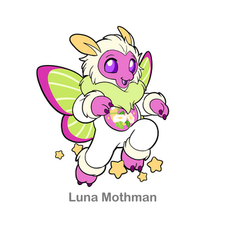 Medium Enamel Pins Luna Mothman