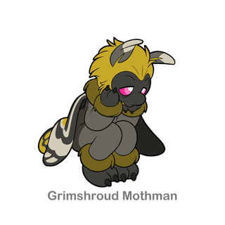 Medium Enamel Pins Grimshroud Mothman