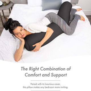 Microbead Body Pillow for Maternity Pregnant Women - 48" X 8"