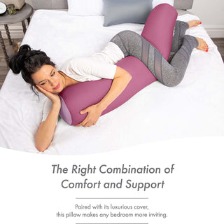 Microbead Body Pillow for Maternity Pregnant Women - 48" X 8"