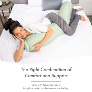 Microbead Body Pillow for Maternity Pregnant Women - 48" X 8"