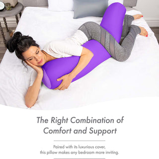 Microbead Body Pillow for Maternity Pregnant Women - 48" X 8"