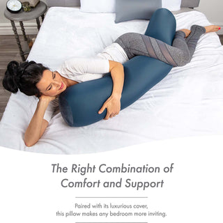 Microbead Body Pillow for Maternity Pregnant Women - 48" X 8"