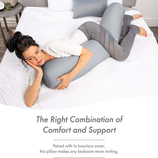 Microbead Body Pillow for Maternity Pregnant Women - 48" X 8"