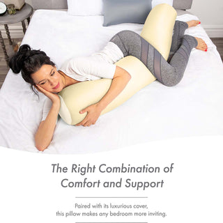 Microbead Body Pillow for Maternity Pregnant Women - 48" X 8"