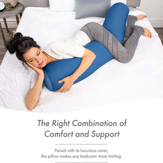 Microbead Body Pillow for Maternity Pregnant Women - 48" X 8"