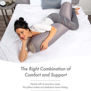 Microbead Body Pillow for Maternity Pregnant Women - 48" X 8"